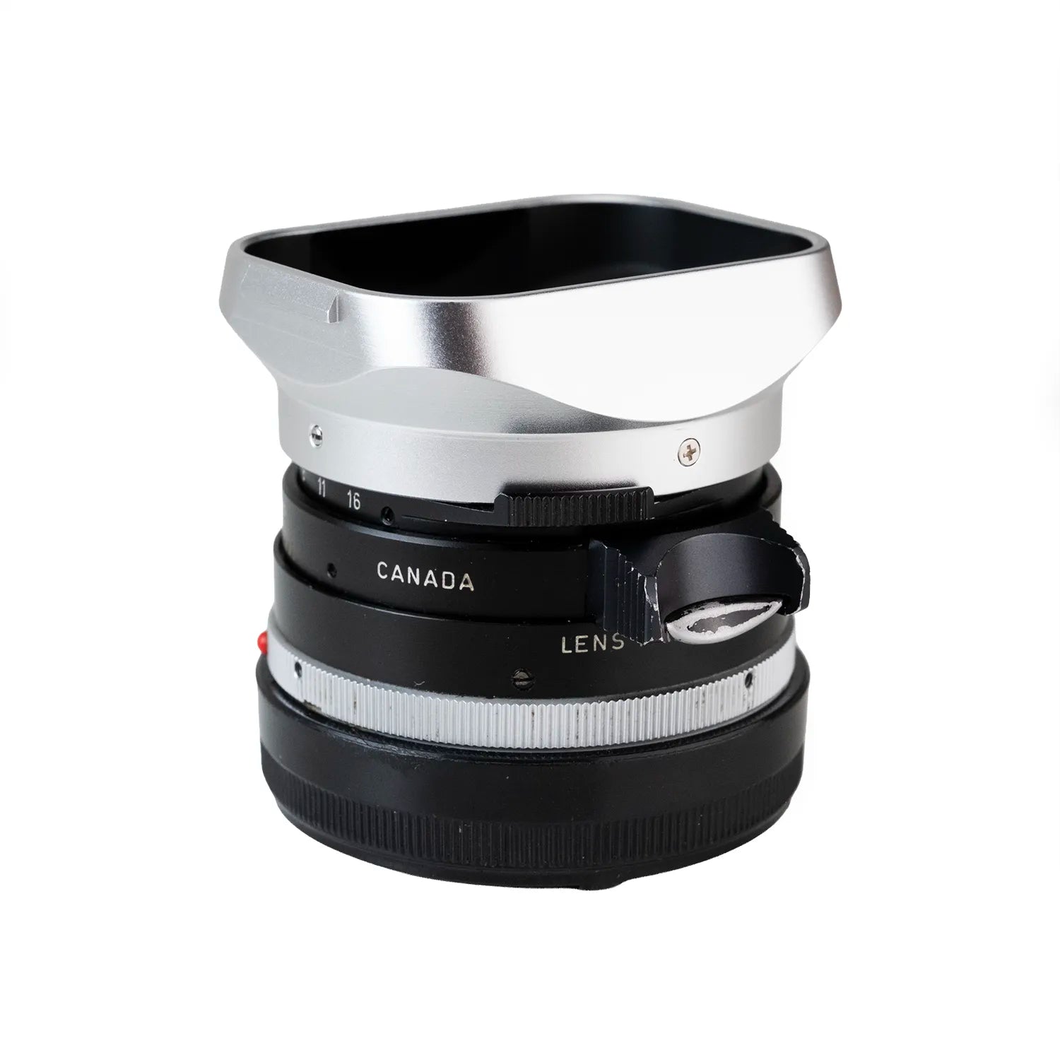 Square Lens Hood for Leica Summilux / Summicron 35mm (Silver)