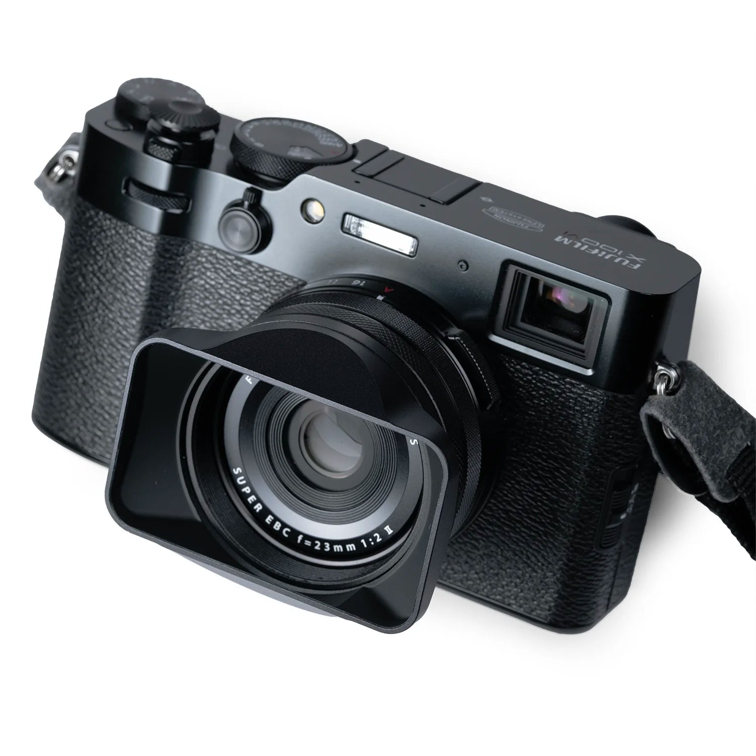 Square Lens Hood Set for Fujifilm X100V / X100VI (Black Aluminum)