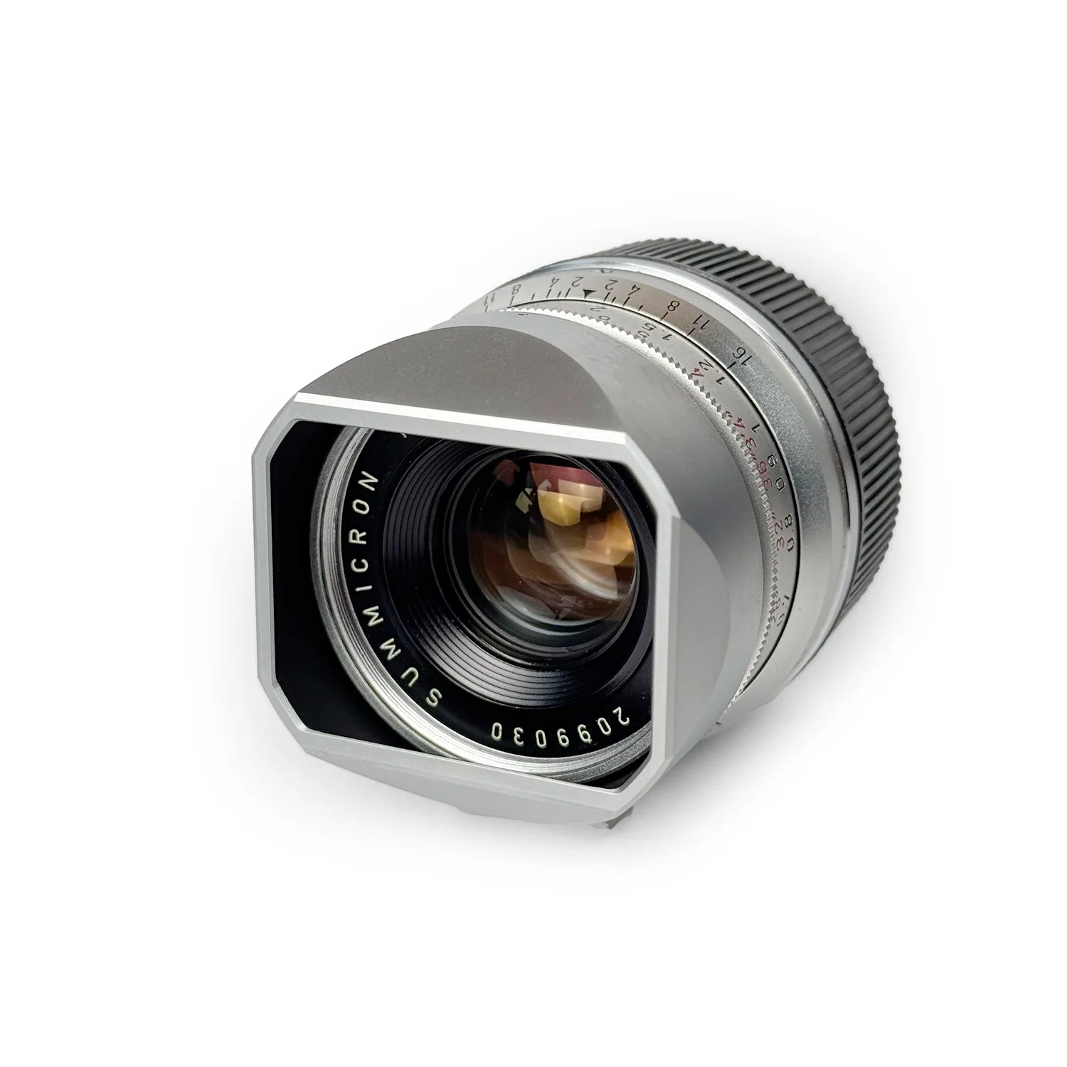 Square Lens Hood Set for Leica 35mm I elements Type (Silver)