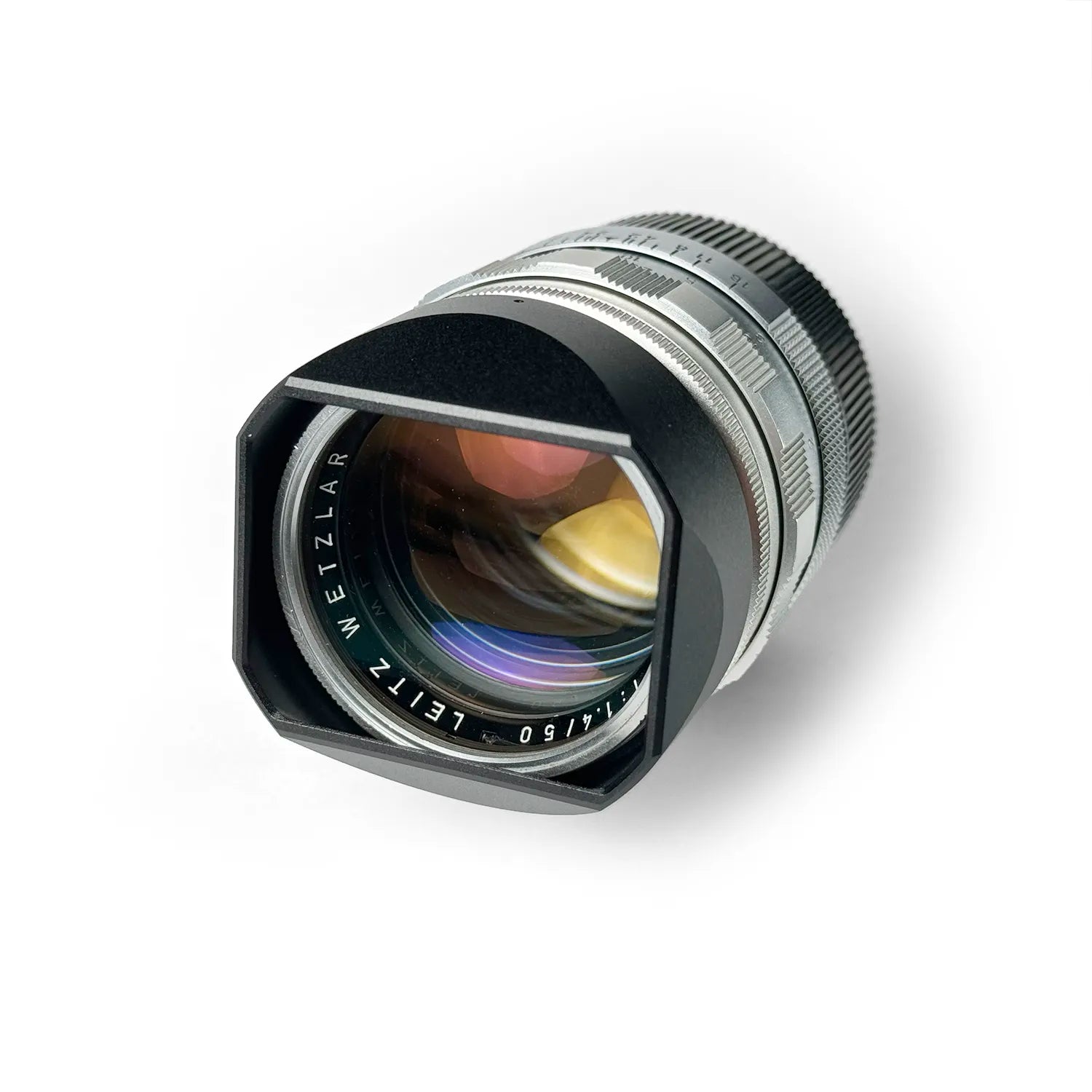 Square Lens Hood for Leica Summilux 50mm E43 (Black Aluminum) Square Lens Hood for Leica Summilux 50mm E43 (Black Aluminum)