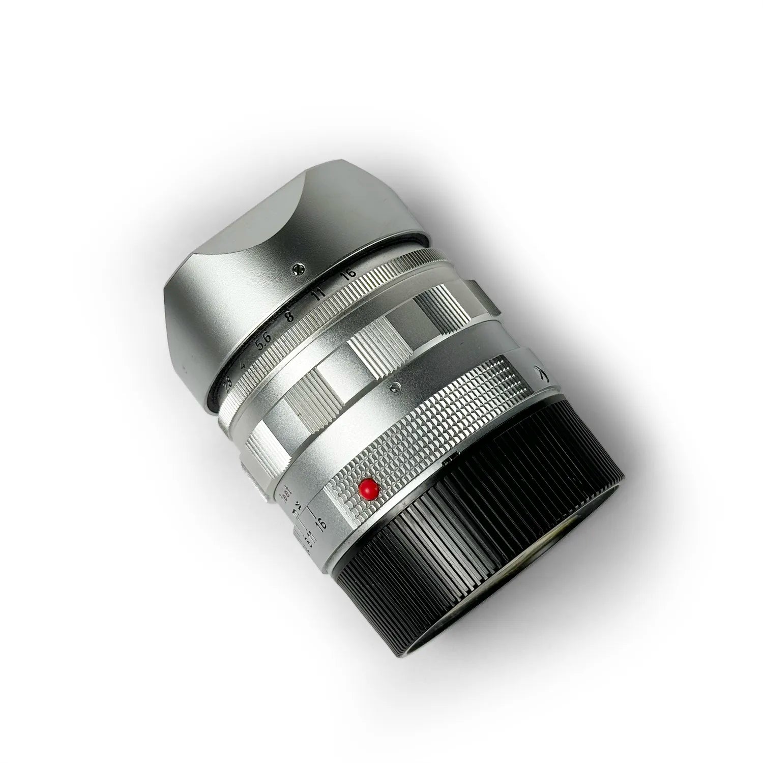 Square Lens Hood for Leica Summilux 50mm E43 (Silver Aluminum)