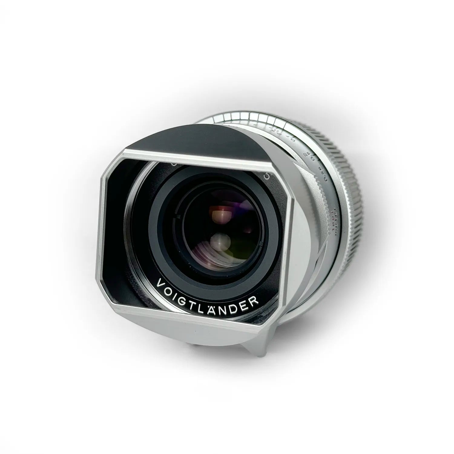 Square Lens Hood Set for Voigtlander Ultron 35mm (Silver Aluminum)