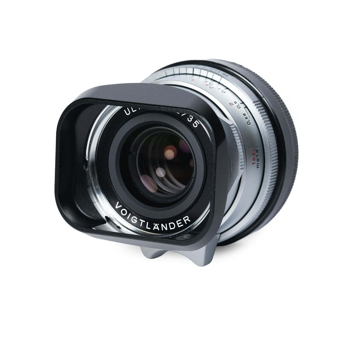 Square Lens Hood for Voigtlander Ultron 28/35mm (Black Aluminum)