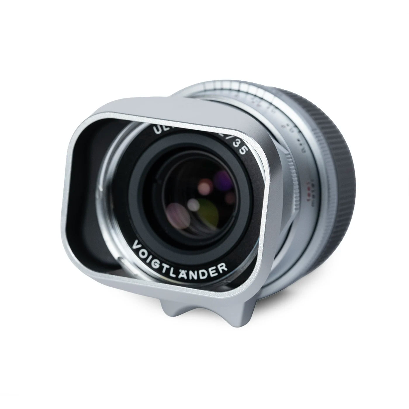 Square Lens Hood for Voigtlander Ultron 28/35mm (Silver Aluminum)