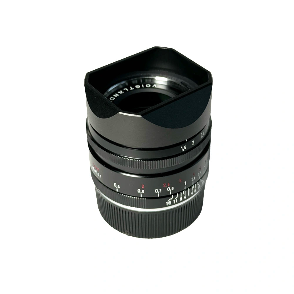 voigtlander-35mm-f1.5-1.5-35-nokton-asph-aspherical-AA-lens-hood-aluminium-made-square-style-fit-stylish-design-alternative-replacement-black-front-leica-m-mount-vm