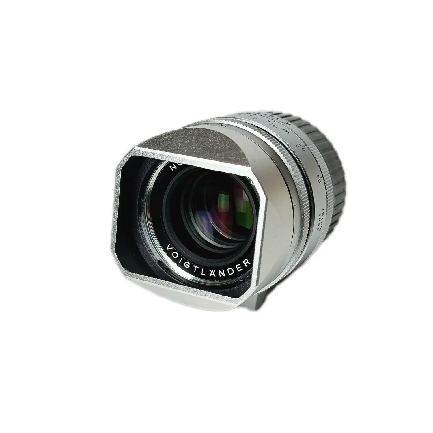 Square Lens Hood for Voigtlander 35mm f1.5 Aspherical (Silver Aluminum