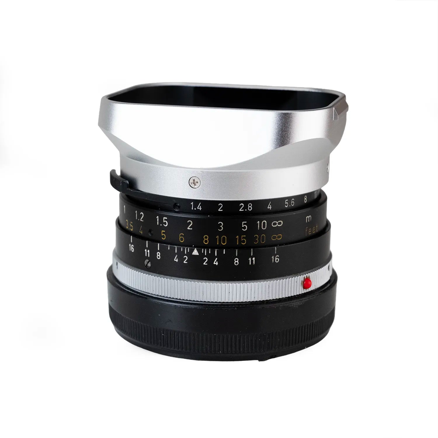 Square Lens Hood for Leica Summilux / Summicron 35mm (Silver)