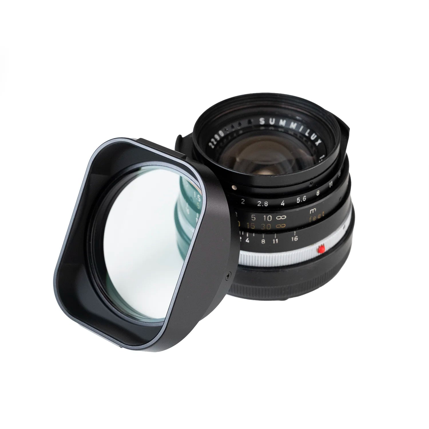Square Lens Hood for Leica Summilux / Summicron 35mm (Black)